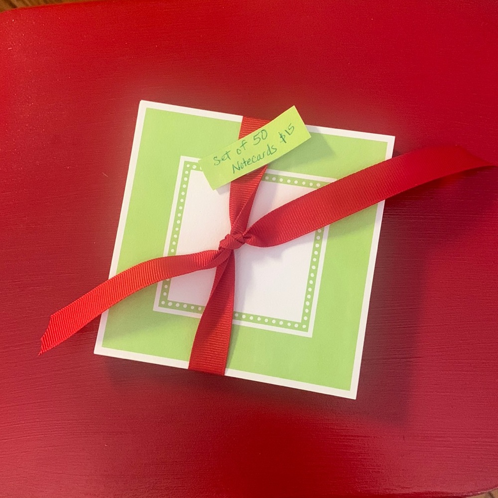 Set of 50 new notecards